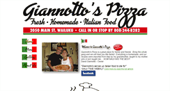 Desktop Screenshot of giannottospizza.com